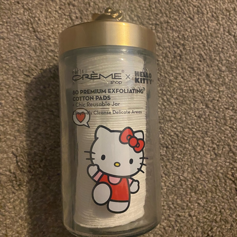 Hello kitty creme cotton pad holder